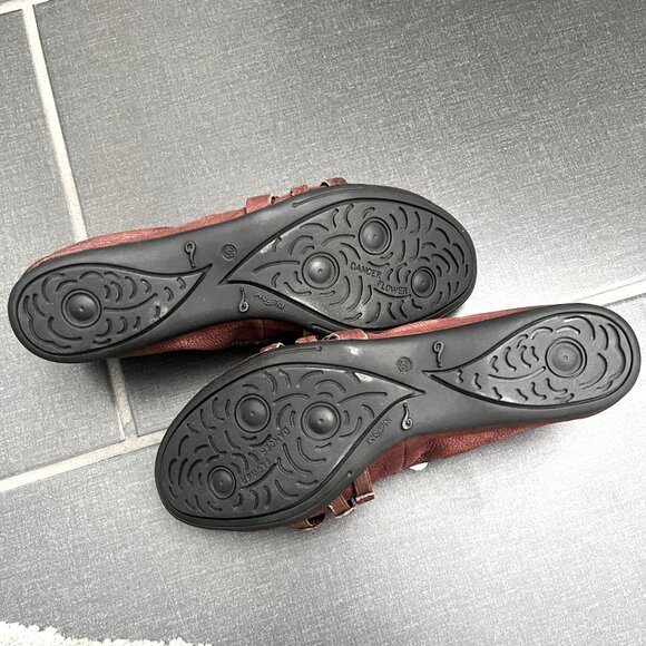 Miz Mooz Joplin cute leather flats, merlot, size 38 NWT - Picture 3 of 5